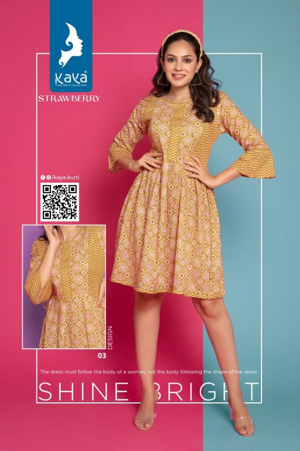 Kaya Strawberry Cotton Kurtis Collection